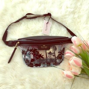 JUICY COUTURE CLEAR TROPICAL BEACH BELT BAG